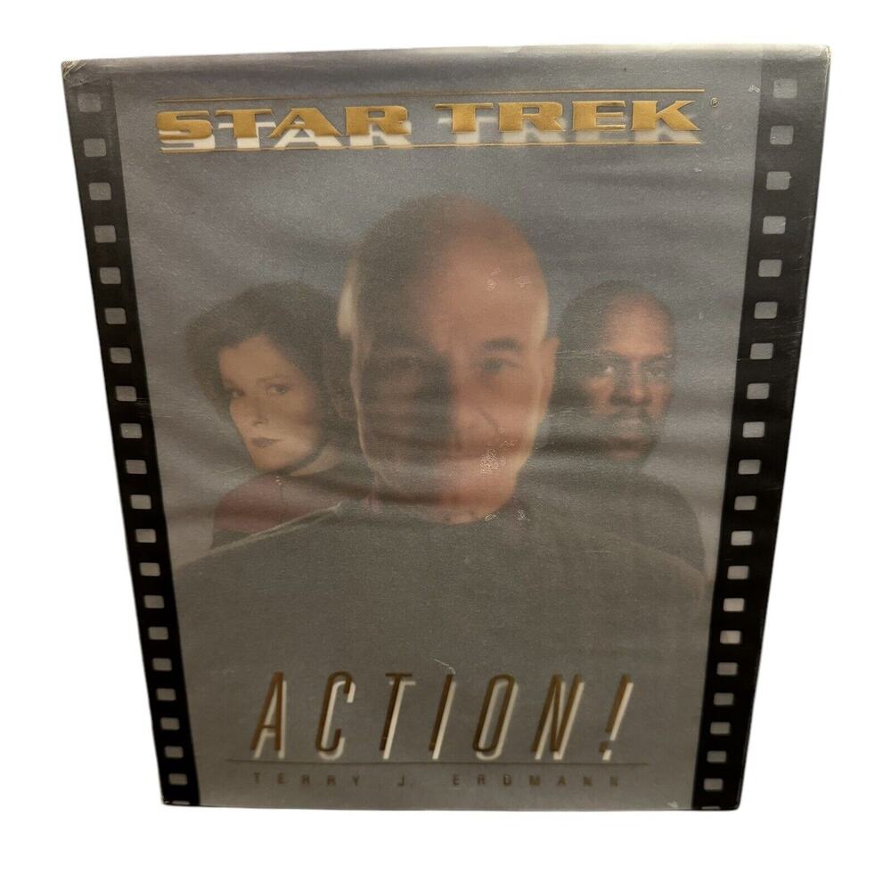 1998, Star Trek Series: "Action!" by Terry J. Erdmann Hardcover Book ! Vintage